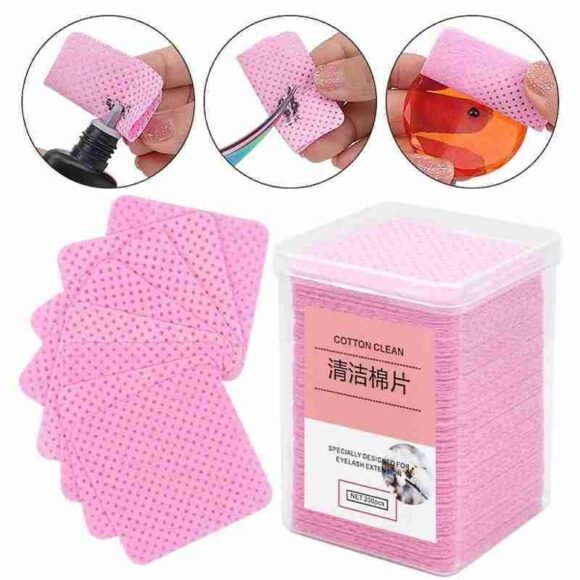 Pink cotton cleaning pads - Image 3